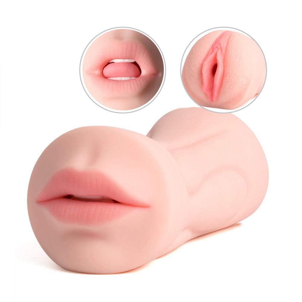 8.2″ 2-in-1 Realistic Mouth Clitoris Masturbation Pocket Pussy – loosei.com